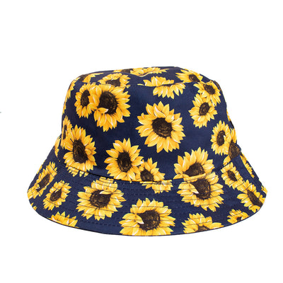 Nollia Sunflower Bucket Hat - Navy Solsikke Bøllehat - Bucket Hat fra Nollia hos The Prince Webshop