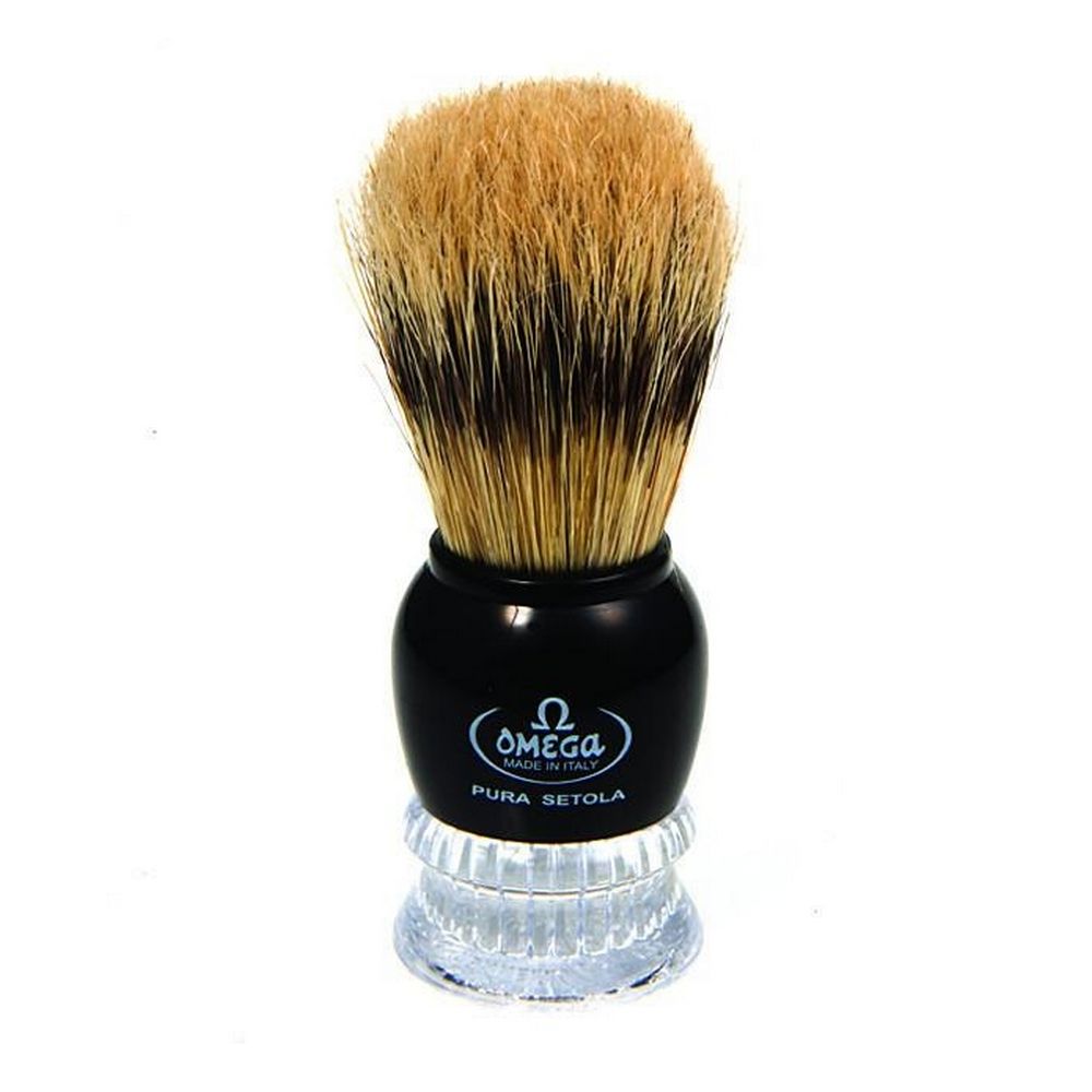 Omega Boar Bristle Shaving Brush With ABS Handle - Shaving Brushes fra Omega Italy hos The Prince Webshop