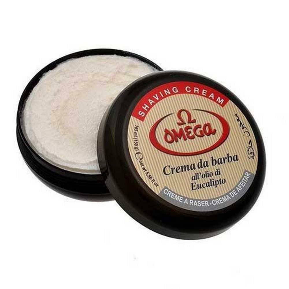 Omega Eucalyptus Shaving Cream i Bowle 150ml - Shaving Cream fra Omega Italy hos The Prince Webshop