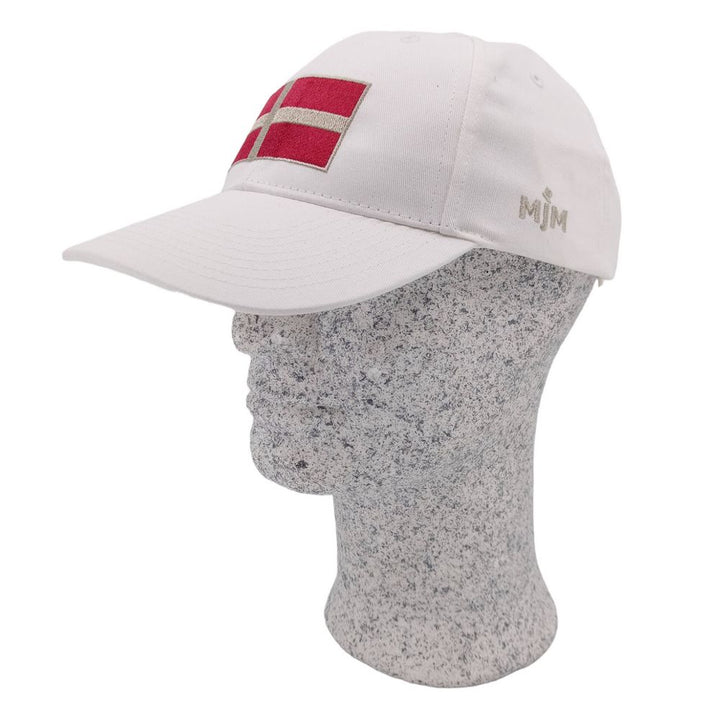 MJM DK Dannebrog Baseball Cap - Valkoinen