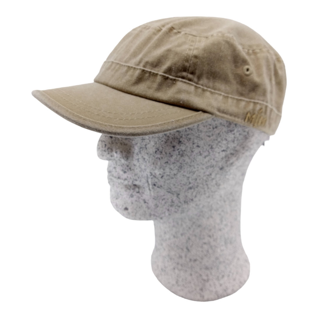 MJM CUBA Army Cap Dyed Cotton Twill - Beige