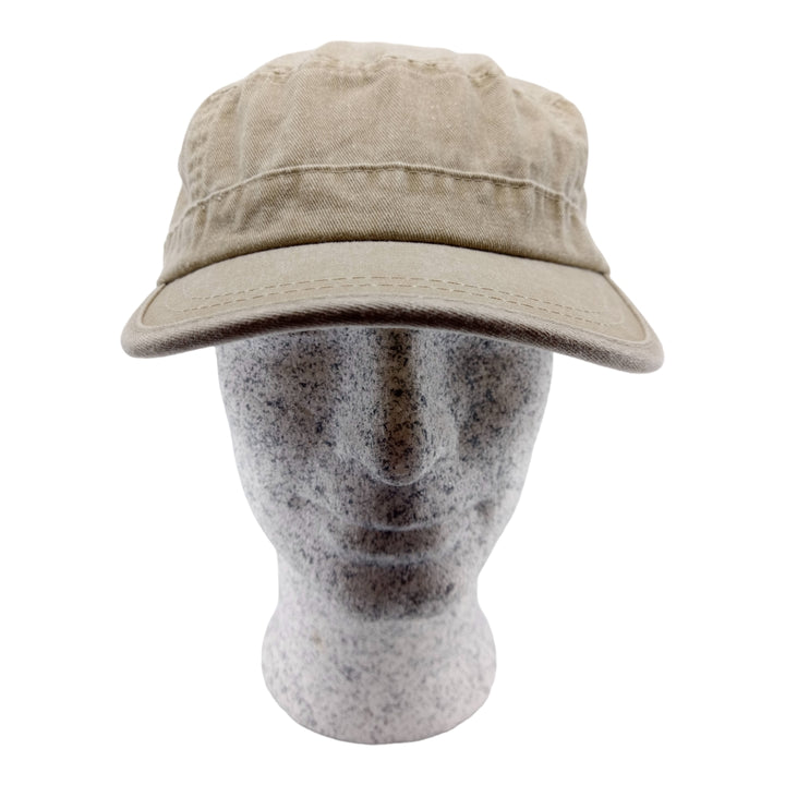 MJM CUBA Army Cap Dyed Cotton Twill - Beige - Army Cap fra MJM Hats hos The Prince Webshop