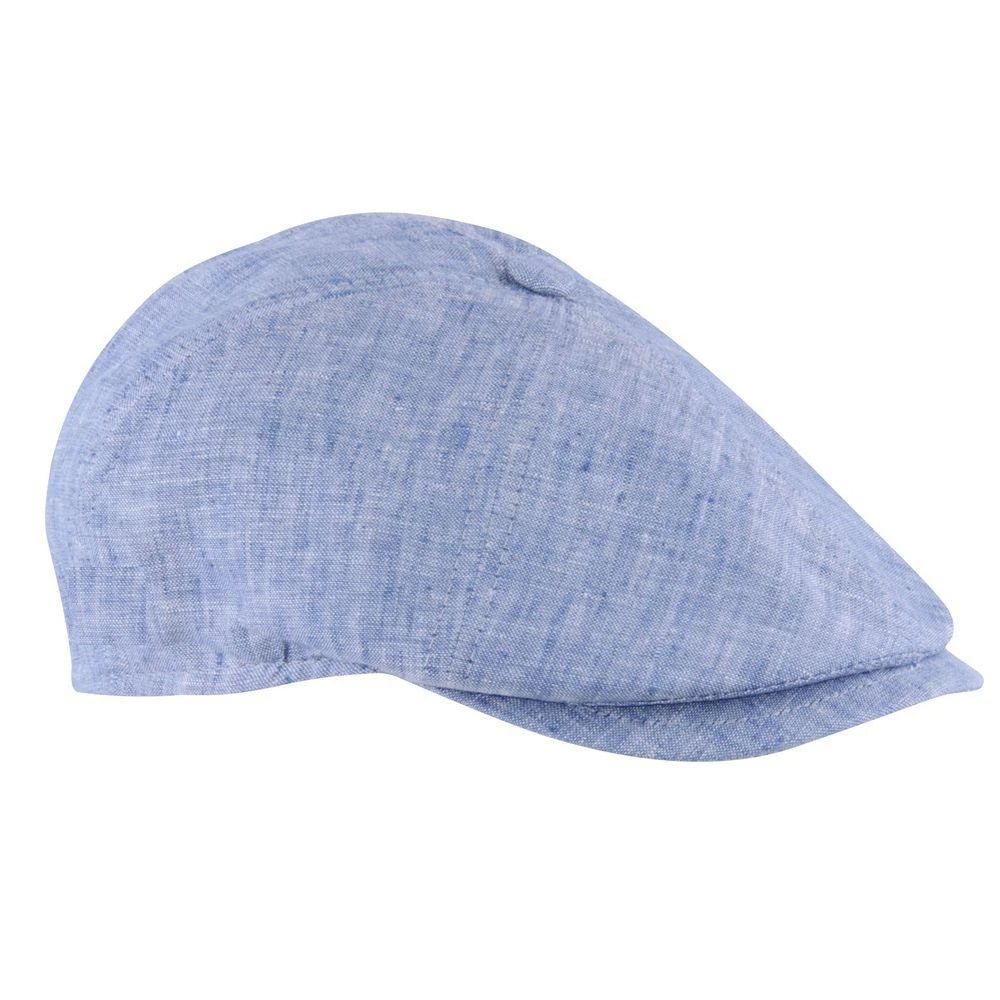 MJM Rebel Sixpence Organic Cotton Light Blue - M (56 cm) - Flat Cap fra MJM Hats hos The Prince Webshop