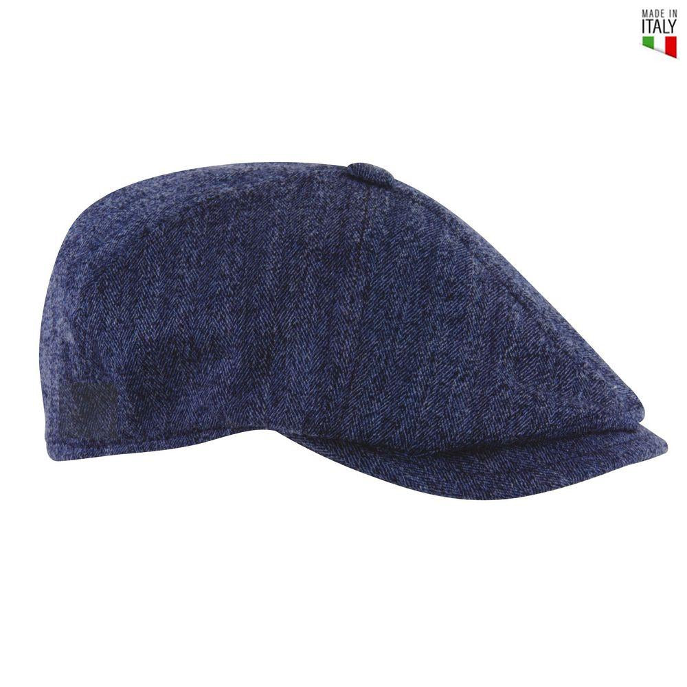 MJM Rebel Sixpence -  Woolmix Blue - Flat Cap fra MJM Hats hos The Prince Webshop