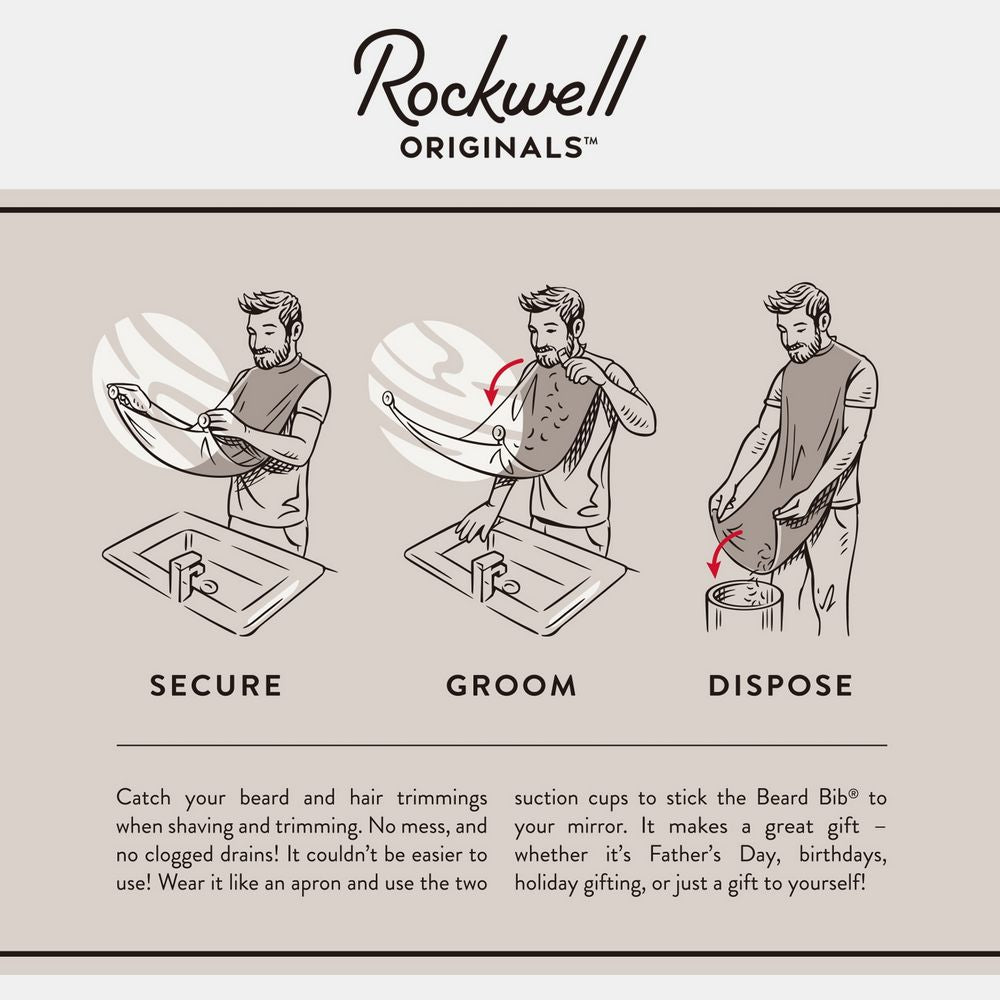 Rockwell Skæg Barberings Forklæde - Combs & Brushes fra Rockwell Razors Co. hos The Prince Webshop