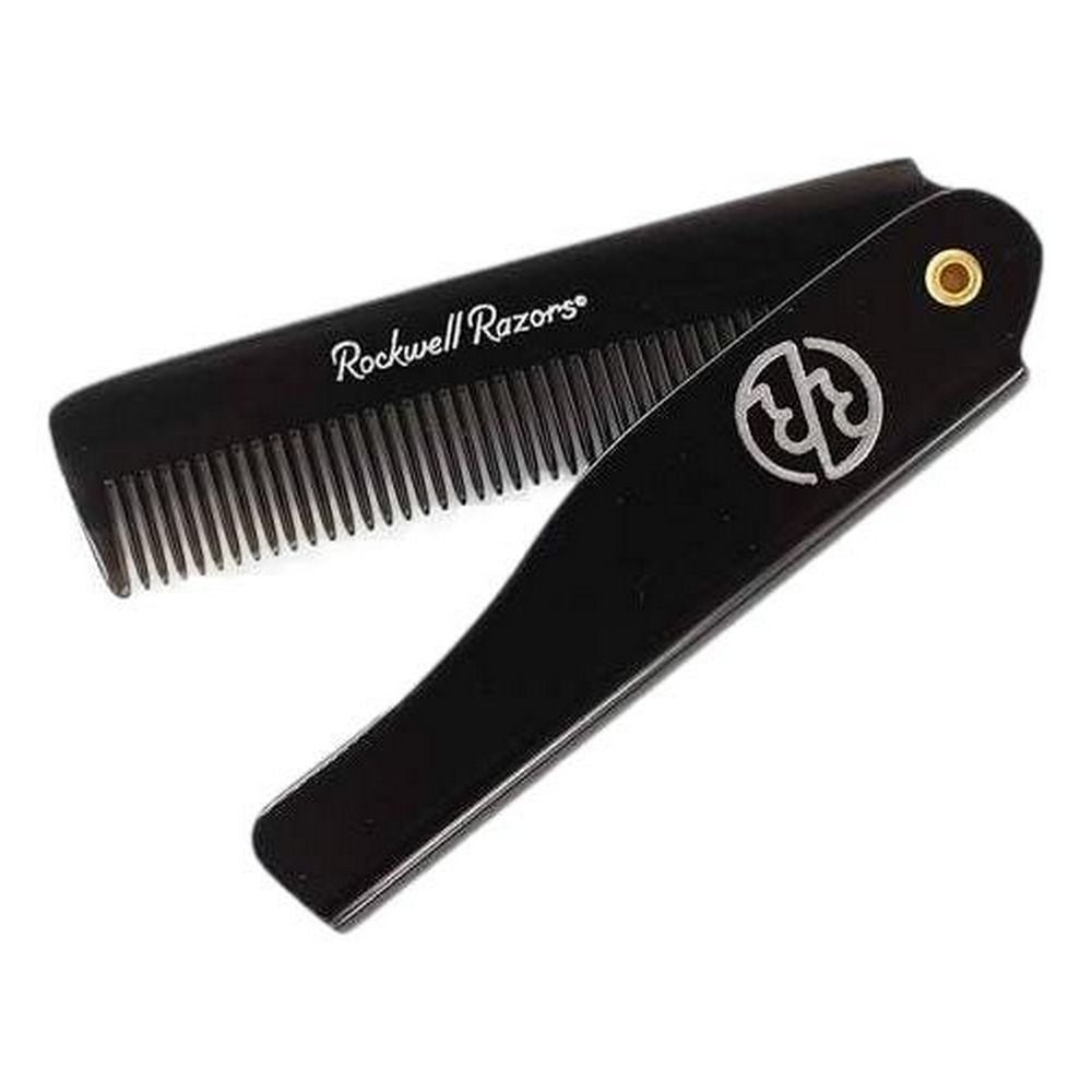 Rockwell Foldekam i Sort Hylster til Hår - Combs & Brushes fra Rockwell Razors Co. hos The Prince Webshop