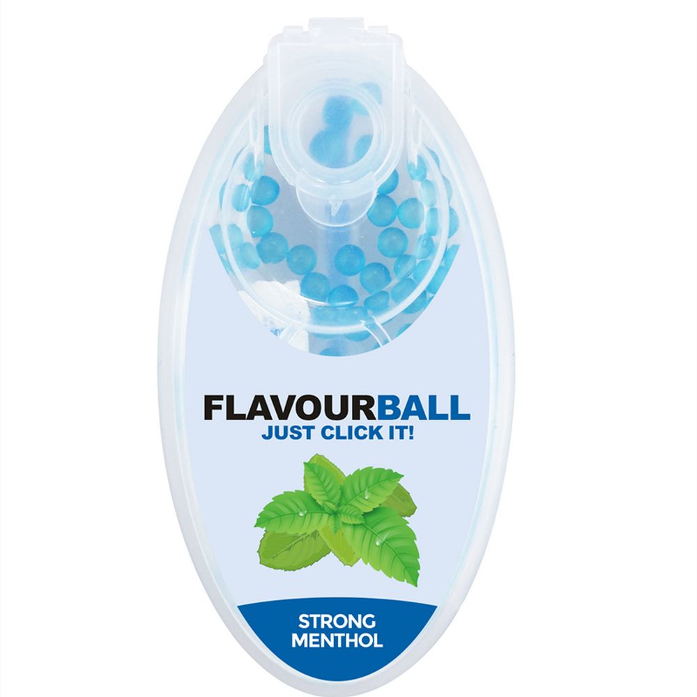 100 stk Strong Menthol Flavour Balls Aroma Kugler i Pod - Aroma Kugler fra FLAVOUR BALLS hos The Prince Webshop