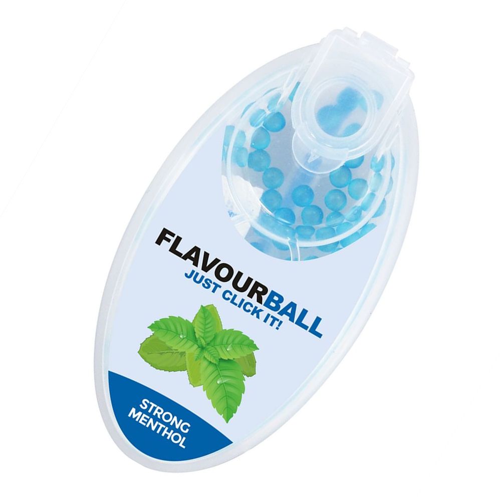 100 stk Strong Menthol Flavour Balls Aroma Kugler i Pod - Aroma Kugler fra FLAVOUR BALLS hos The Prince Webshop