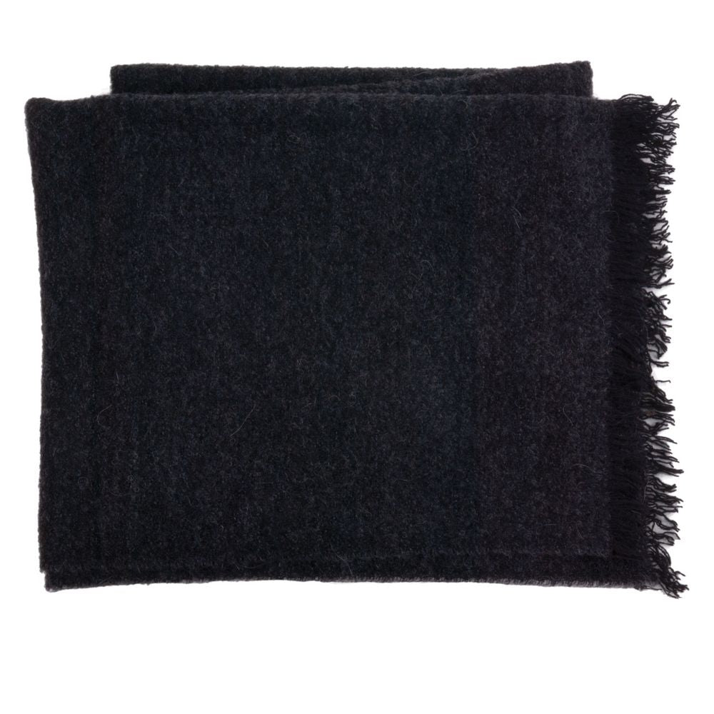 MJM Halstørklæde - Fabinho Wool Baby Alpaca Mix Anthracite - Halstørklæde fra M.J. MICHAELSEN A/S hos The Prince Webshop