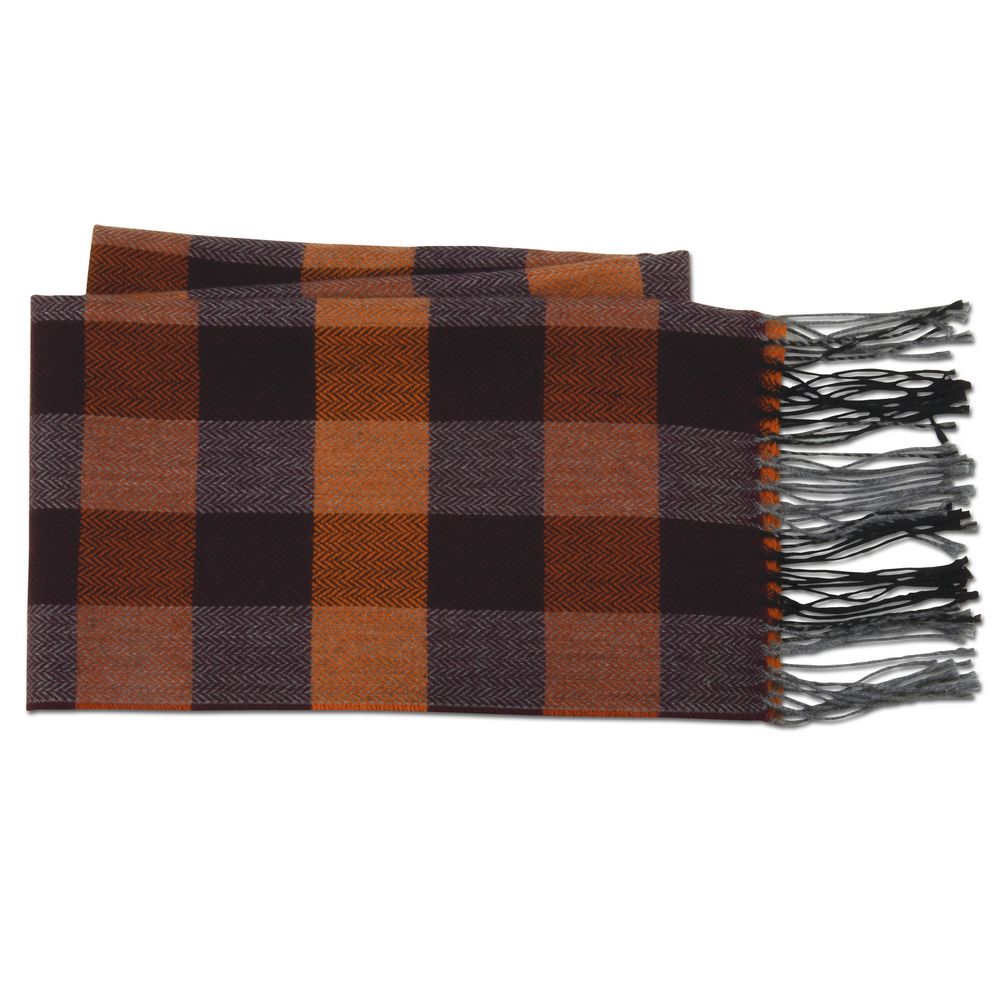 MJM Scarf Square Wool Mix Rust - Halstørklæde i Rustrød - Halstørklæde fra M.J. MICHAELSEN A/S hos The Prince Webshop