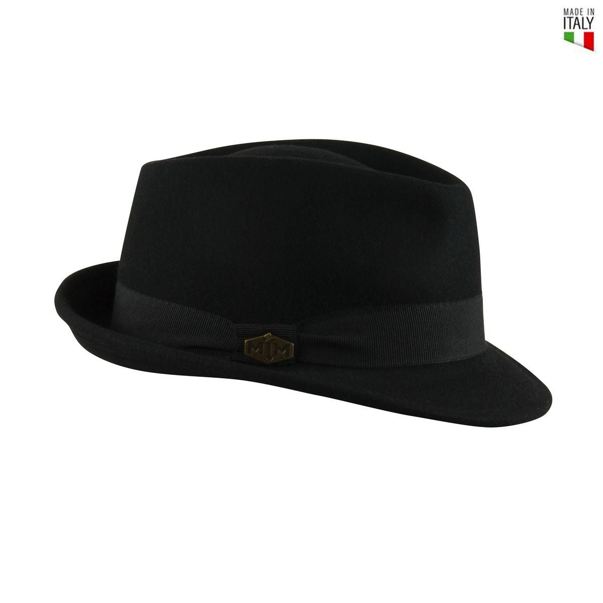 MJM Snap Trilby Filt Hat - Sort - Trilby Hat fra MJM Hats hos The Prince Webshop