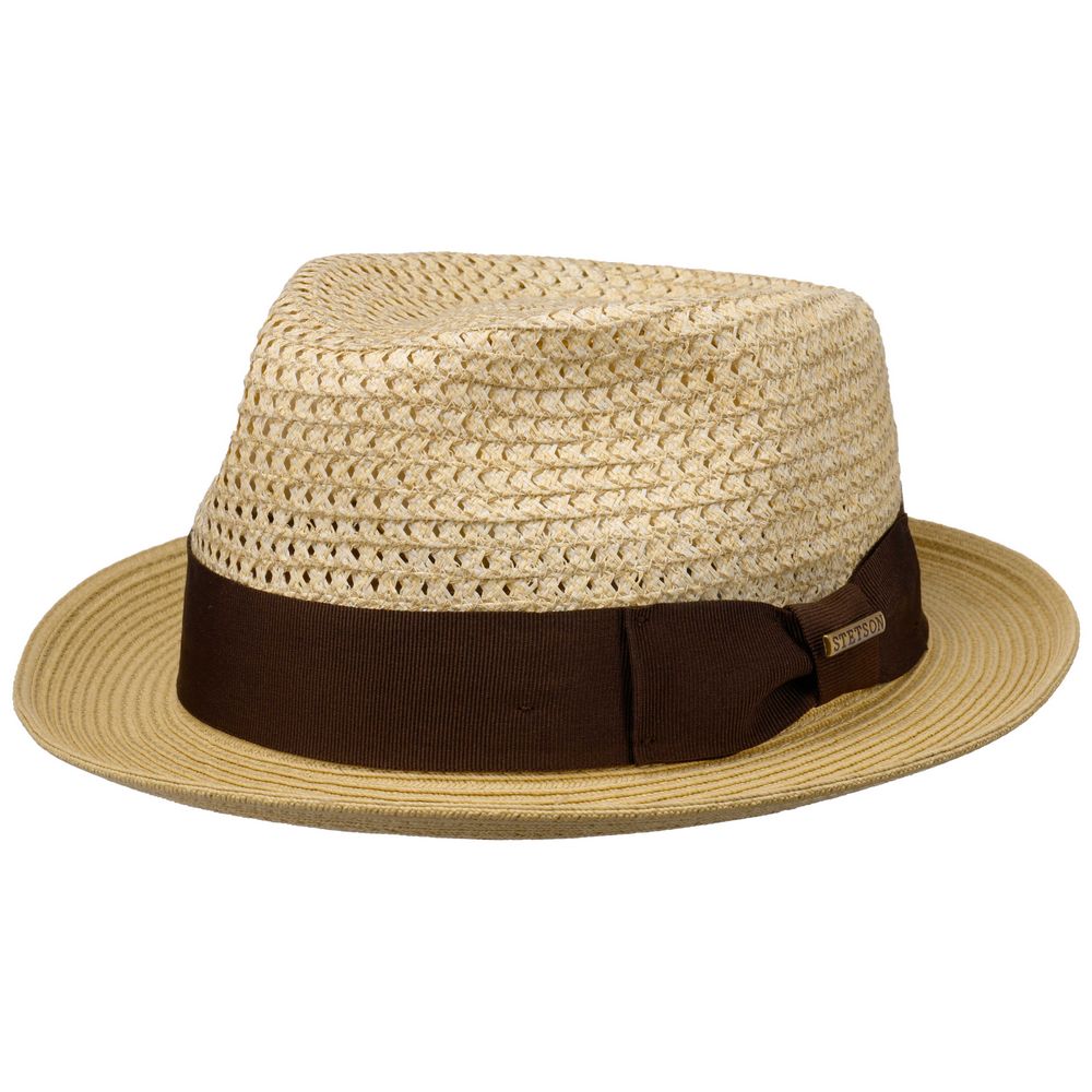 Stetson Player Cotton / Toyo Strå Hat - Natur - Player Hat fra Stetson hos The Prince Webshop