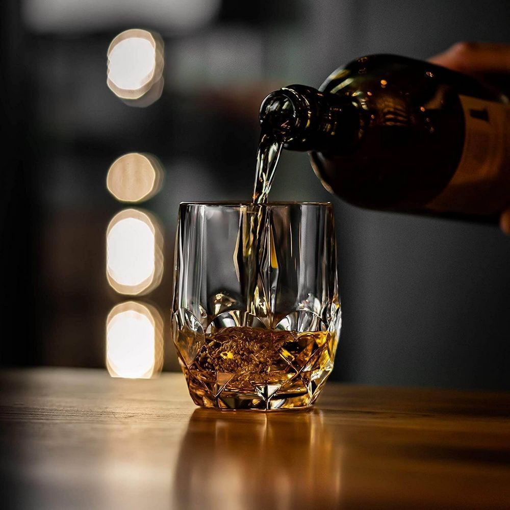 2 Stk. ICONIC Krystal Whisky Glas i Gaveæske - Whiskey Glas fra R.O.C.K.S hos The Prince Webshop