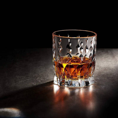 2 Stk. MONARCH Krystal Whisky Glas i Gaveæske - Whiskey Glas fra R.O.C.K.S hos The Prince Webshop