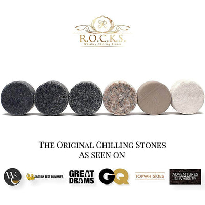 The Original Rocks Whiskey Chilling Stones - Whiskey Sten fra R.O.C.K.S hos The Prince Webshop