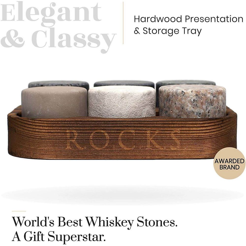 The Original Rocks Whiskey Chilling Stones - Whiskey Sten fra R.O.C.K.S hos The Prince Webshop