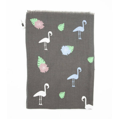 Scarf Designers Halstørklæde - Flamingo Grey - Halstørklæde fra Scarf Designers Berlin hos The Prince Webshop