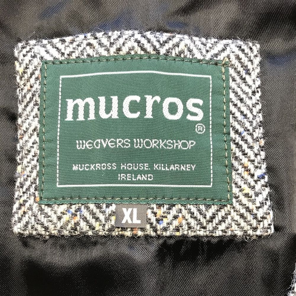 Mucros Tweed No. 1 Herringbone Waistcoat - Grå Vest - Vest fra Mucros Weavers Killarney hos The Prince Webshop