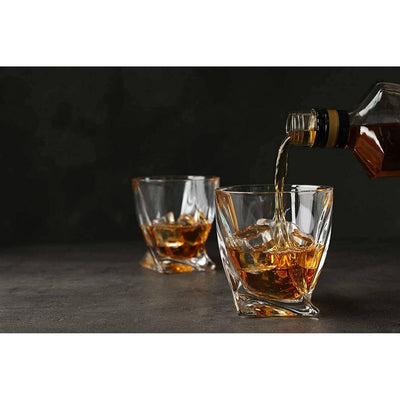 6 Stk. Old Fashioned Whiskey Tumbler Glas - Whiskey Glas fra Bezrat Barware USA hos The Prince Webshop