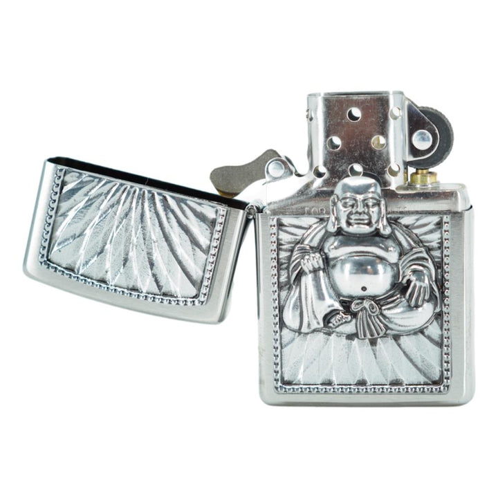 Zippo Lighter Dekoreret med Buddah Motiv - Zippo Lighter fra Zippo hos The Prince Webshop