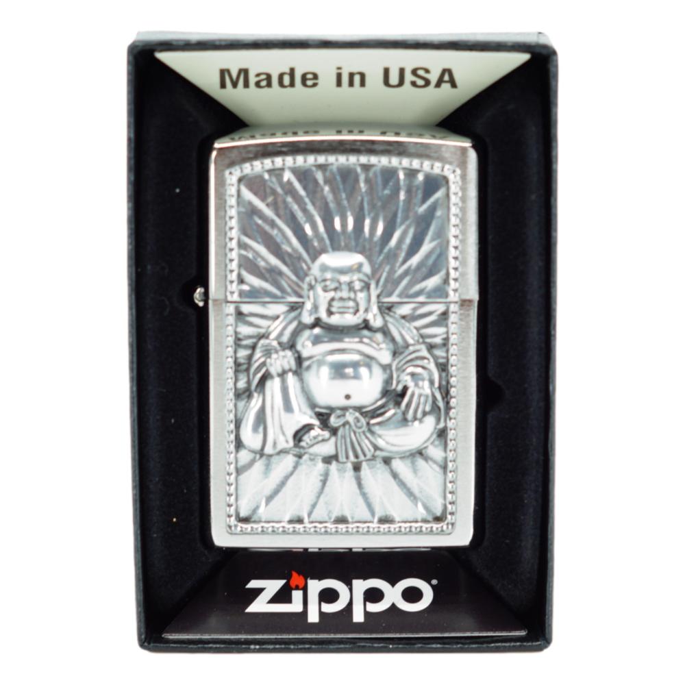 Zippo Lighter Dekoreret med Buddah Motiv - Zippo Lighter fra Zippo hos The Prince Webshop