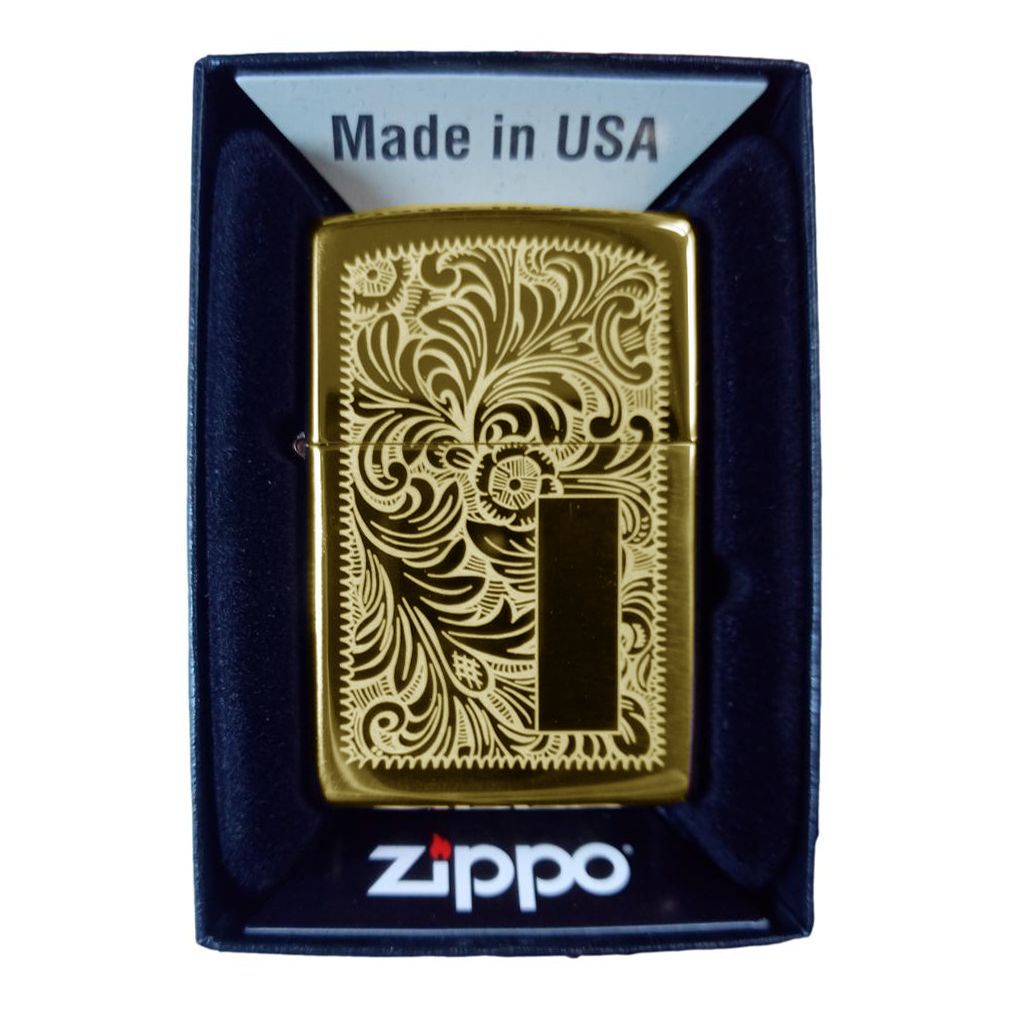Zippo 60000814 Brass Venezia Lighter - Zippo Lighter fra Zippo hos The Prince Webshop