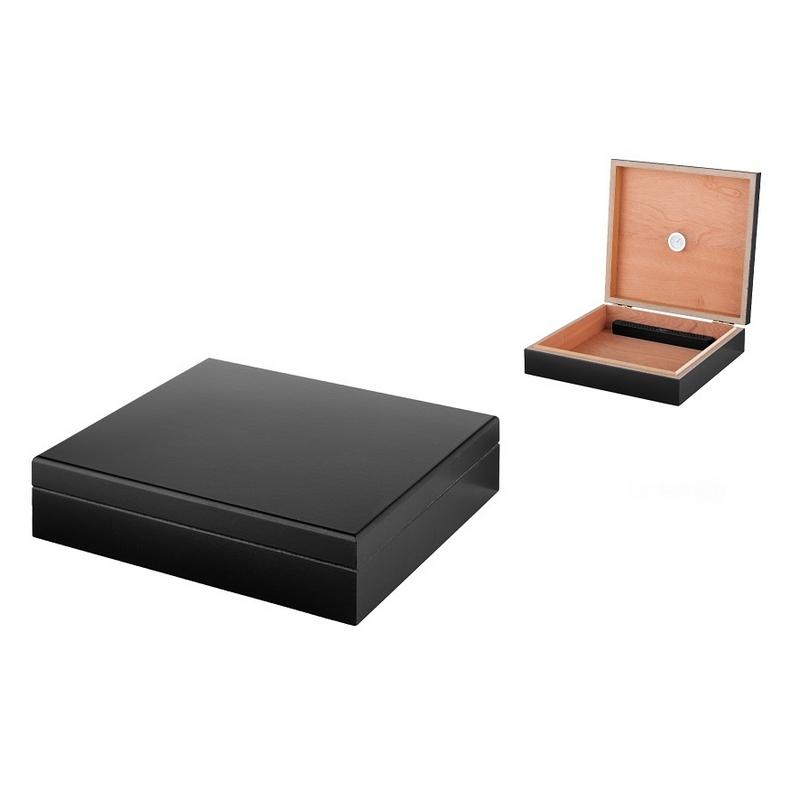 Angelo 10 Cigar Humidor i Sortlakeret Træ - Cigar Humidor fra Angelo hos The Prince Webshop