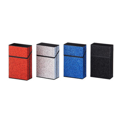 Angelo Push Box Glitter Cigaretetui til 20 King Size - 4 Farver - Cigaret Etui fra Angelo hos The Prince Webshop