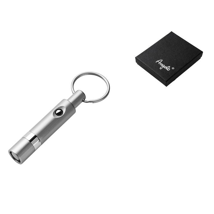 Angelo Cigar Punch Nøglering - Sølv Metal - Cigar Klipper fra Angelo hos The Prince Webshop