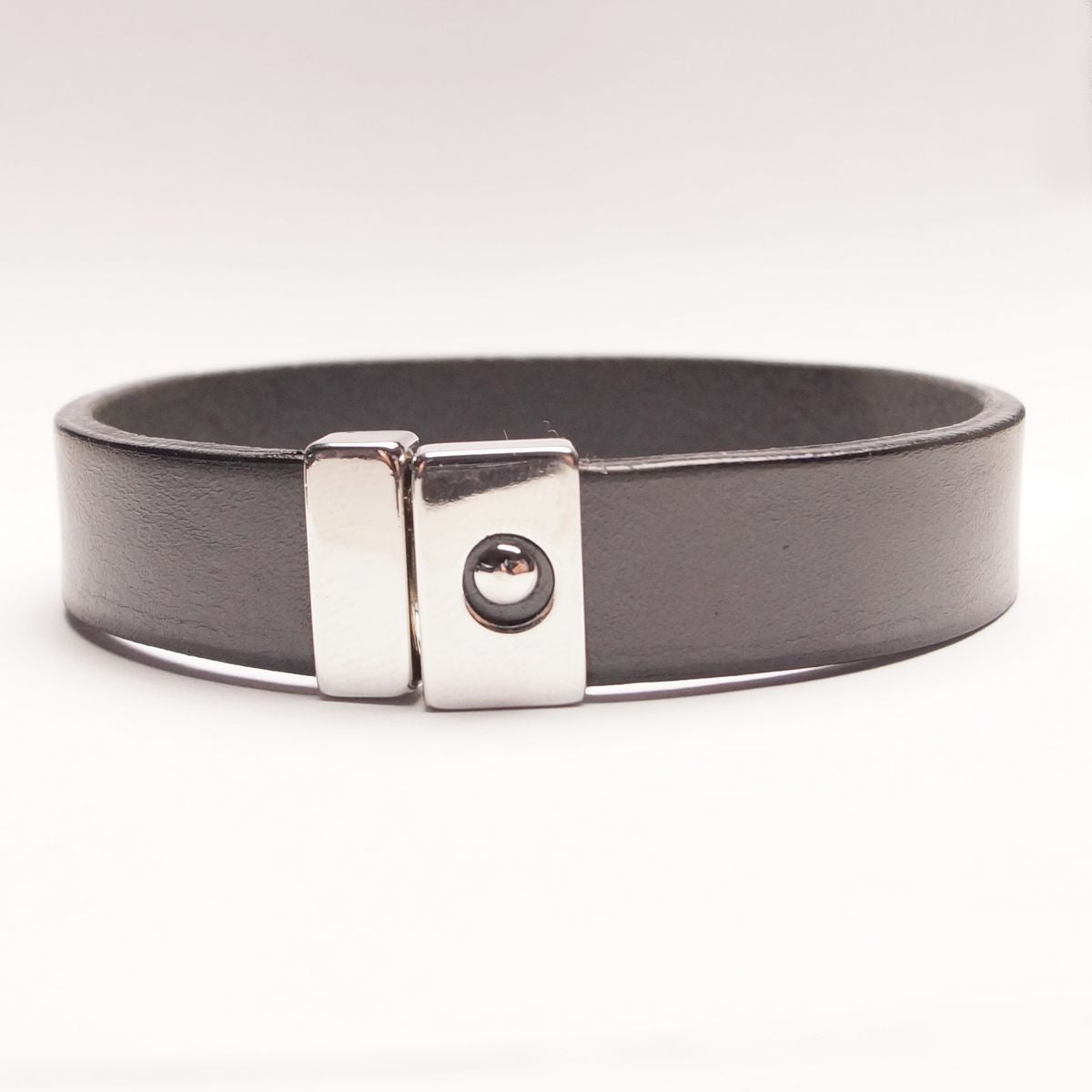 Enkelt Læder Armbånd - Antracit - Smykke fra The Leather Belt Co. hos The Prince Webshop