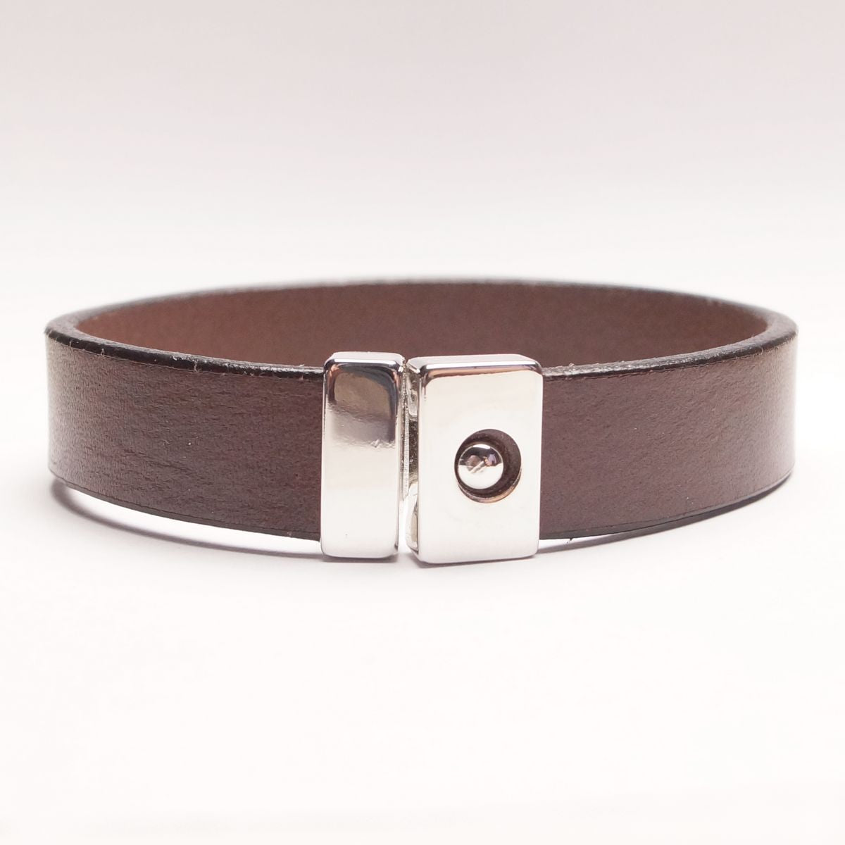 Enkelt Læder Armbånd -  Mørkebrunt - Smykke fra The Leather Belt Co. hos The Prince Webshop