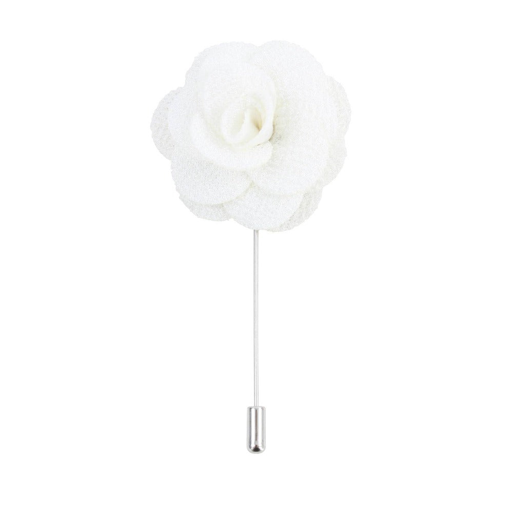 David Aster - Ivory Flower Lapel Pin - Reversnål fra David Aster Collection hos The Prince Webshop