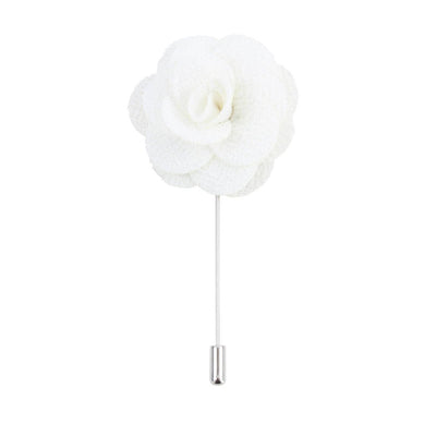 David Aster - Ivory Flower Lapel Pin