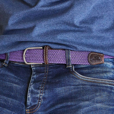 Billybelt Amethyst Woven Elastic Belt - Elastisk Komfort Bælte - Bælte fra Billybelt hos The Prince Webshop