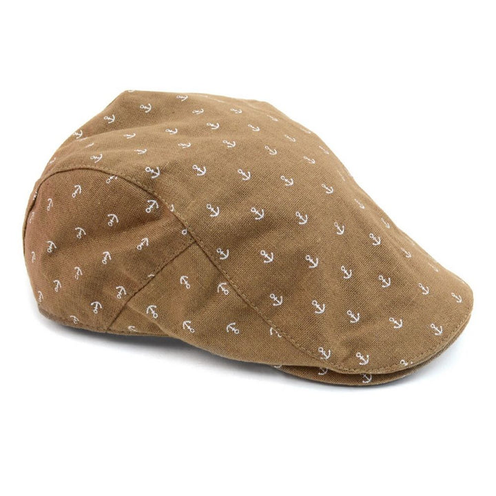 Anchor Pattern Ivy Hat - Flat Cap i 2 Farver - Flat Cap fra Westend hos The Prince Webshop