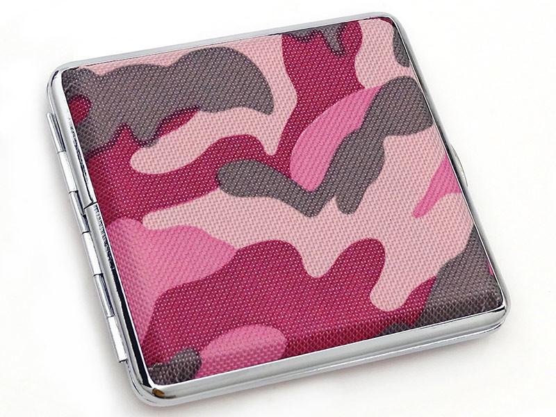 Camo Cigaret Etui - 20 King Size - Pink - Cigaret Etui fra Smokers United hos The Prince Webshop