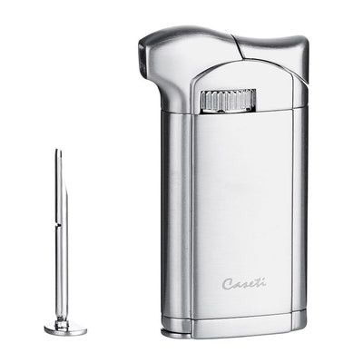 CASETI Pipe Lighter Chrome Brushed + Tamper - Lighter fra Caseti hos The Prince Webshop