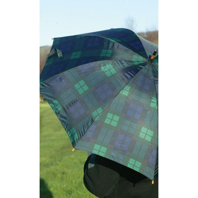 Black Watch Tartan Crook Umbrella - Paraply i Grøn Tartan - Paraply fra Charles Buyers & Co Ltd hos The Prince Webshop