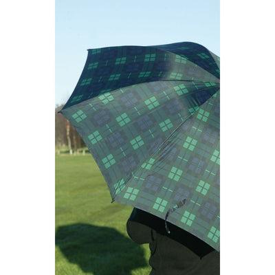 Green Tartan Golf Umbrella - Grøn Tartan Golfparaply - Paraply fra Charles Buyers & Co Ltd hos The Prince Webshop
