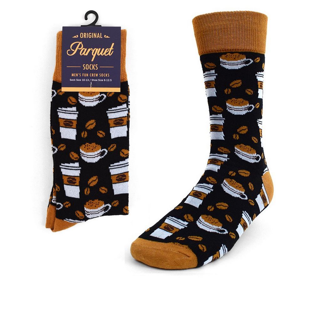 Coffee Cup Novelty Socks - Sjove Strømper - Herre Strømper fra Parquet hos The Prince Webshop