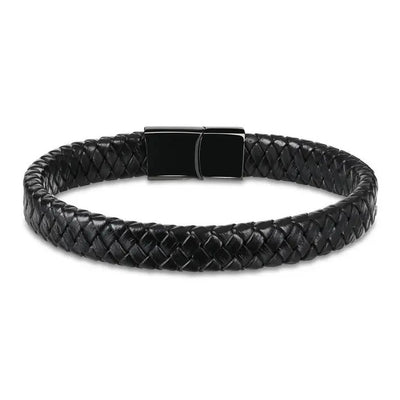 James Hawk Leather Bracelet - Black - Smykke fra James Hawk hos The Prince Webshop