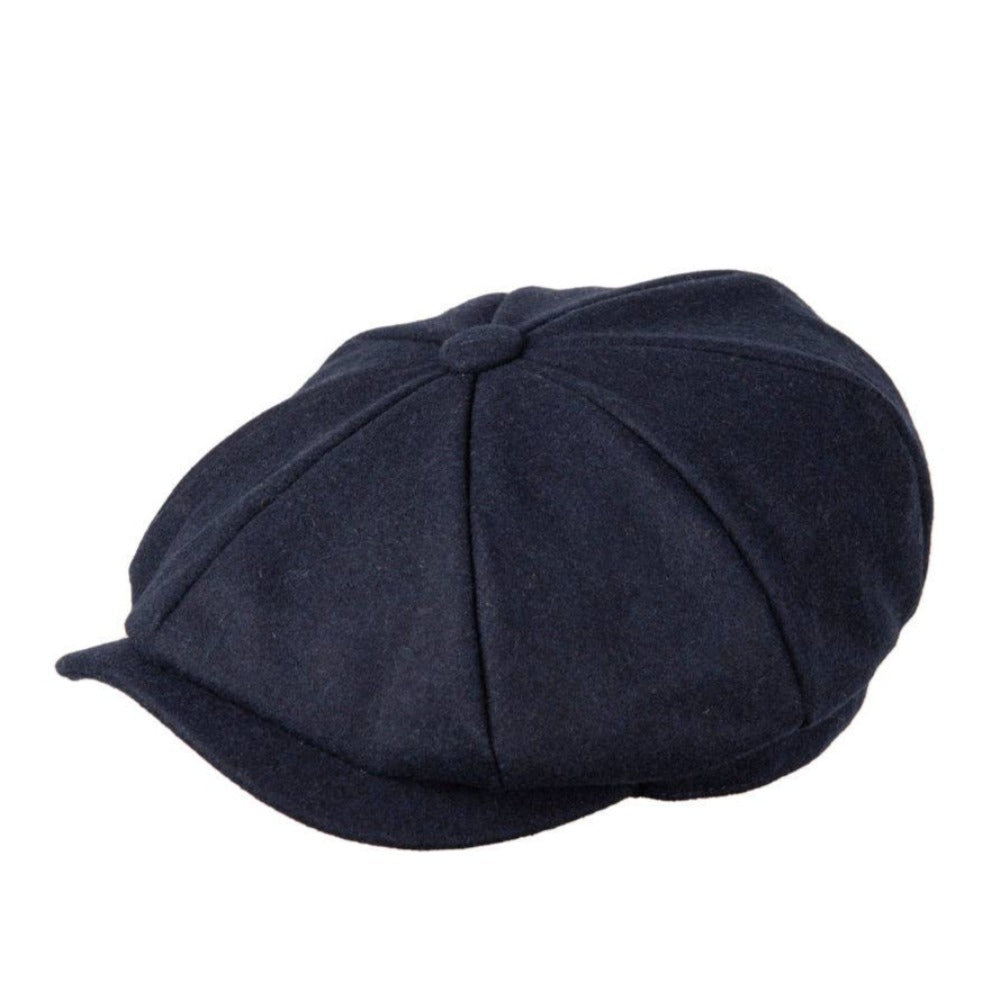 Carlyle Felt Newsboy: Navy -  fra Heritage Traditions hos The Prince Webshop