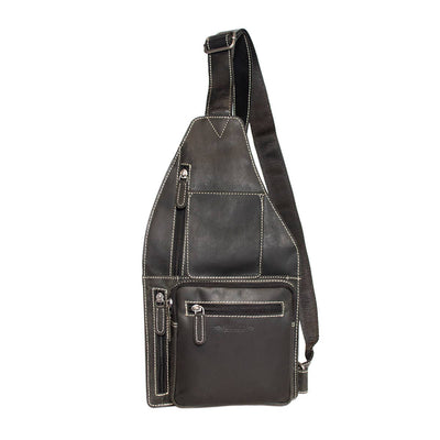Arrigo Crossbody Shoulder Bag Buffalo Leather - 3 Colours: Zwart -  fra Arrigo hos The Prince Webshop