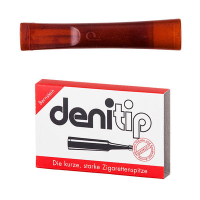 6 stk Denitip Cigaret Holder med Filter - Ravfarvet - Cigaret Holder fra Denicotea hos The Prince Webshop