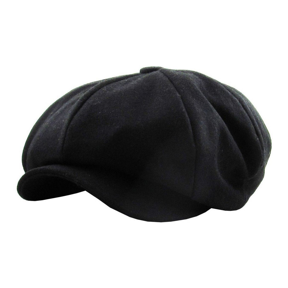 Ethos Black Newsboy - Sort Mælkedrenge Hat - Hat fra Ethos hos The Prince Webshop