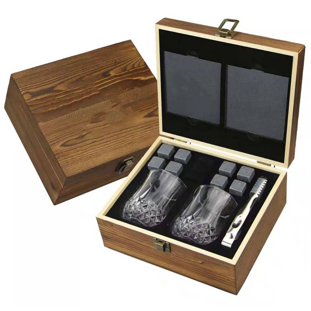 Original Products - Original Whisky Glasses and Stones Set - Whiskey Glas fra Original Products hos The Prince Webshop