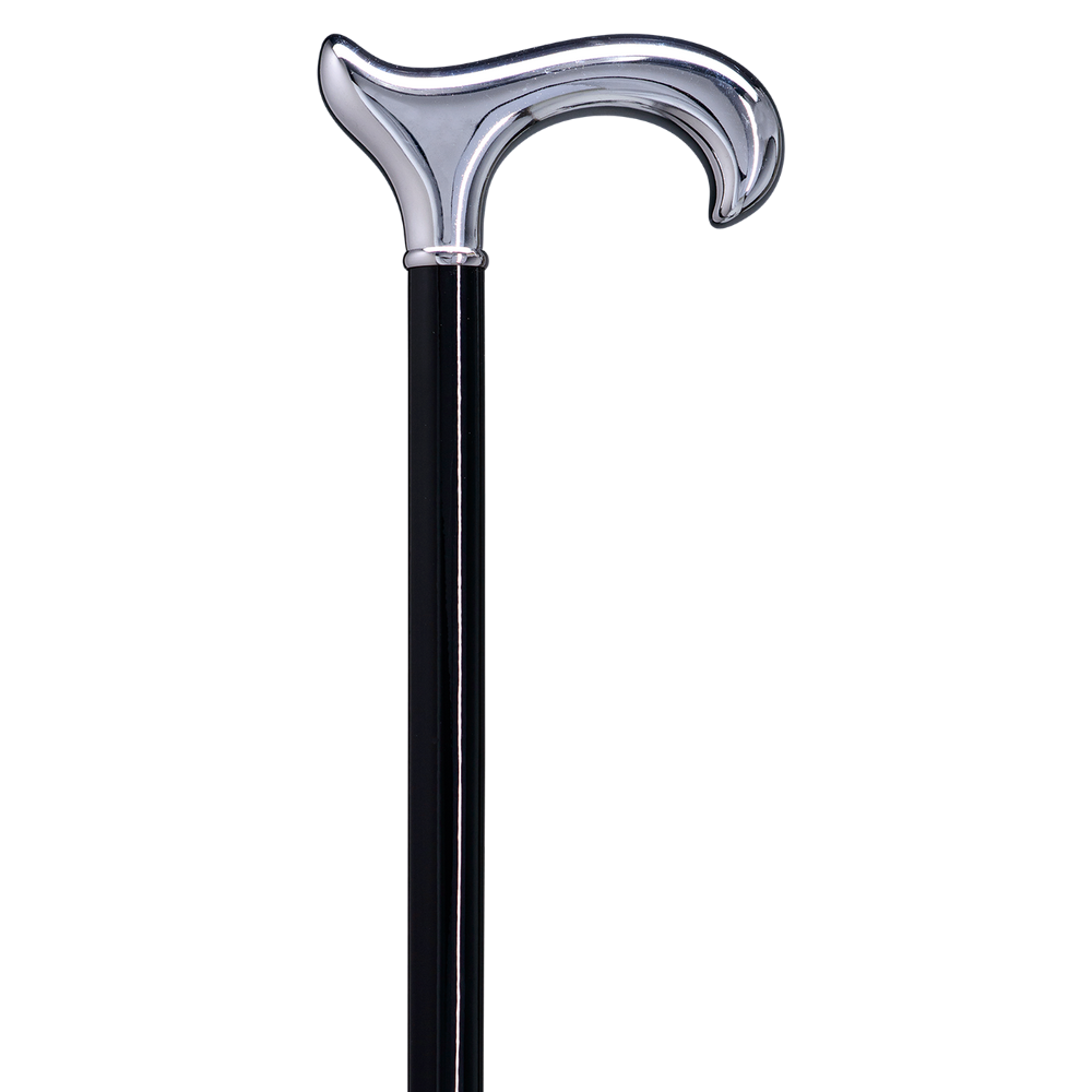 Gastrock Selskabsstok Derby Chrom Ergonomisk - Spaderestok fra Gastrock hos The Prince Webshop