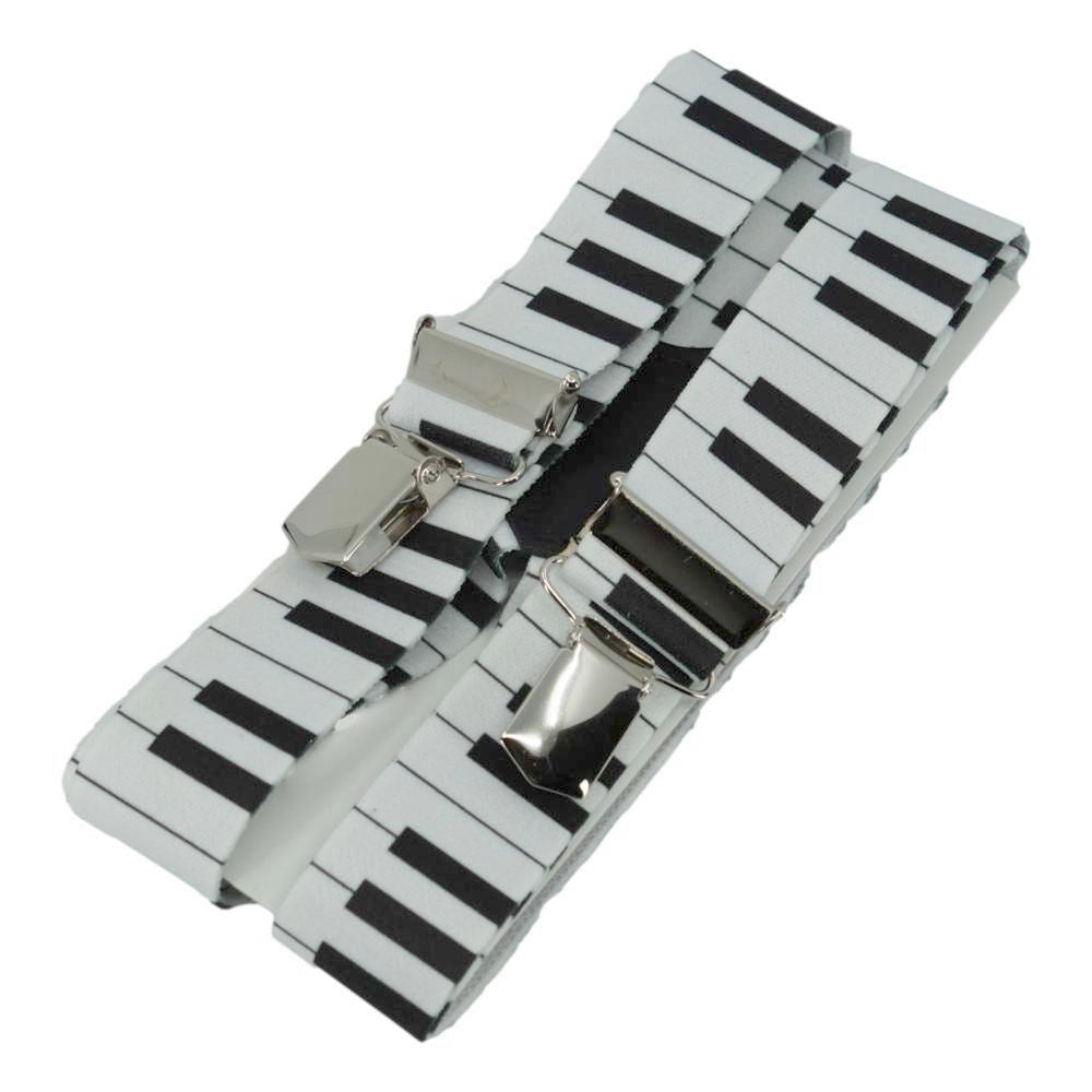 Hvide Piano Keyboard Seler med Y ryg og Clips - Seler fra SCANBELT Shooster hos The Prince Webshop