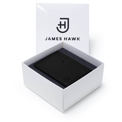 James Hawk Card Holder Black - Sort Læder Kortholder - Kortholder fra James Hawk hos The Prince Webshop