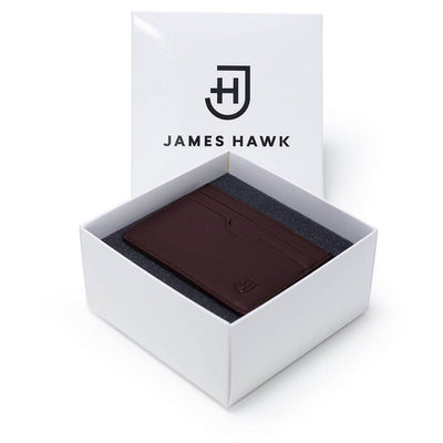 James Hawk Card Holder Brown - Mørkebrun Læder Kortholder - Kortholder fra James Hawk hos The Prince Webshop